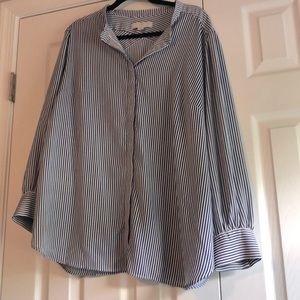 Loft Size 20 Striped Blouse